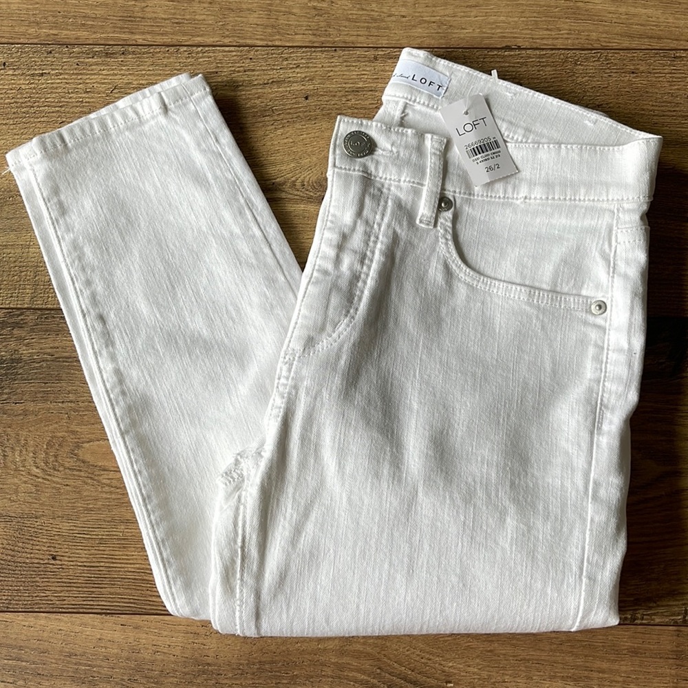 LOFT White Skinny Jeans for Women